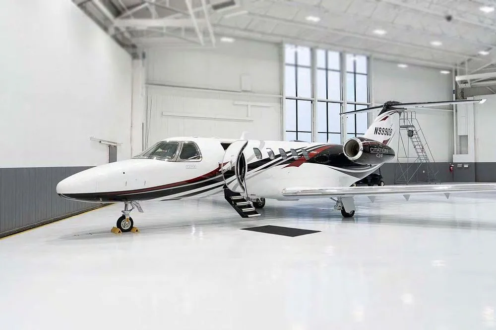 Exterior view of a 2025 Cessna Citation CJ4, N999DB.