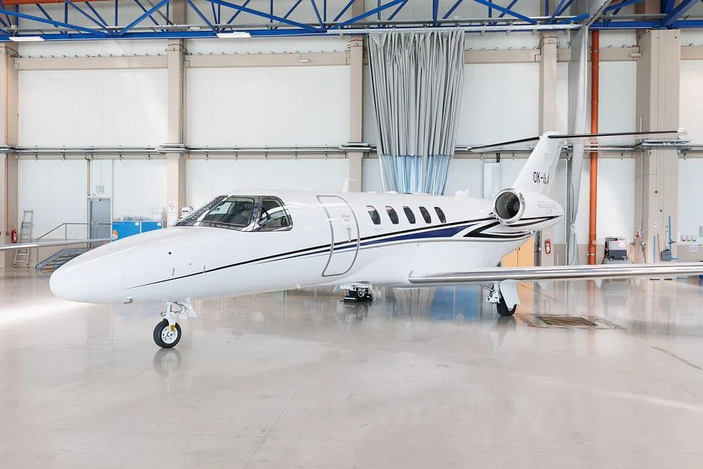 Exterior view of a 2012 Cessna Citation CJ4, OK-ILA.