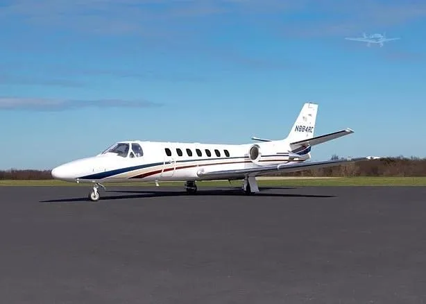 Exterior view of a 2001 Cessna Citation Encore, N884RC.