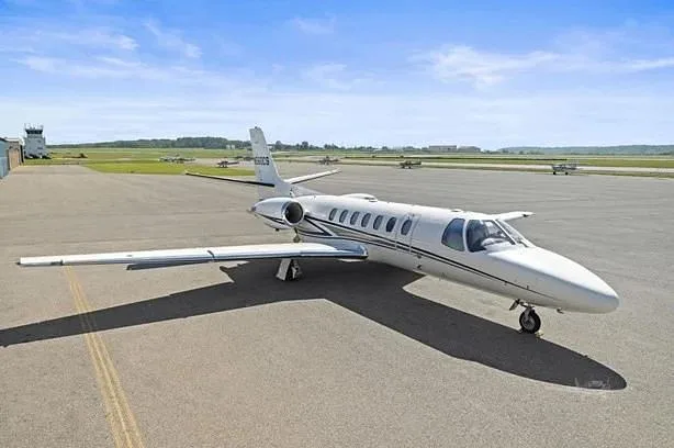 Exterior view of a 2001 Cessna Citation Encore, N560CS.