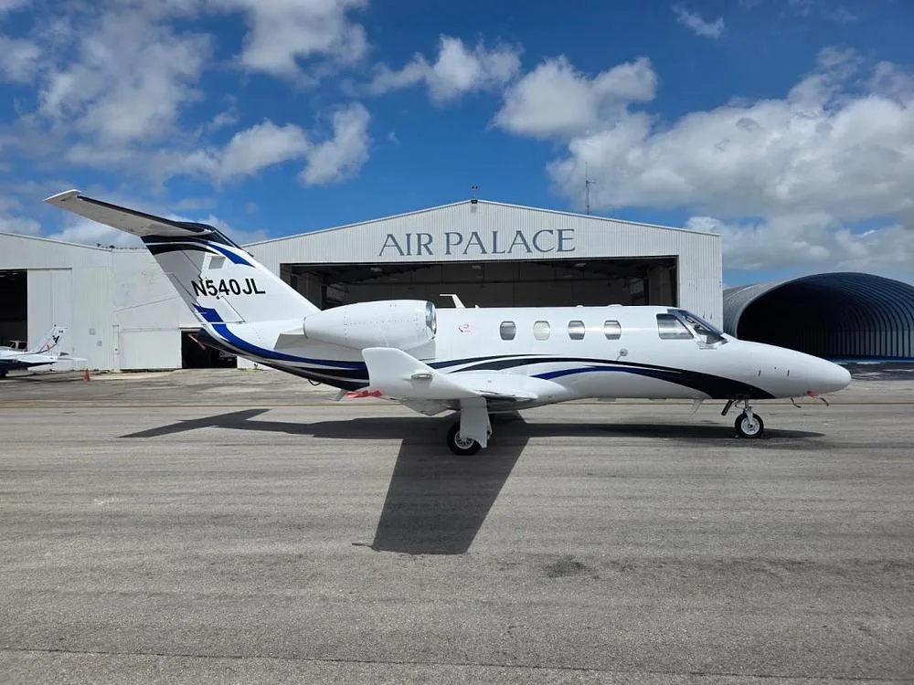 Exterior view of a 2023 Cessna Citation M2 Gen2, N540JL.