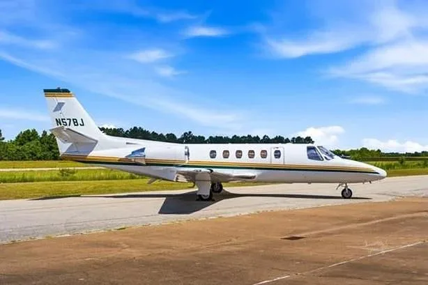 Exterior view of a 1985 Cessna Citation S/II, N57BJ.