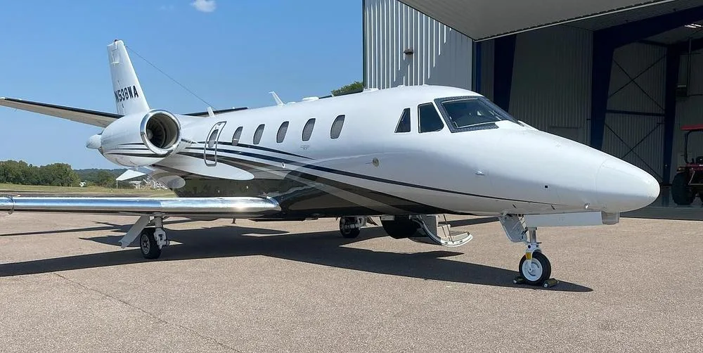 Exterior view of a 2013 Cessna Citation XLS, N538WA.