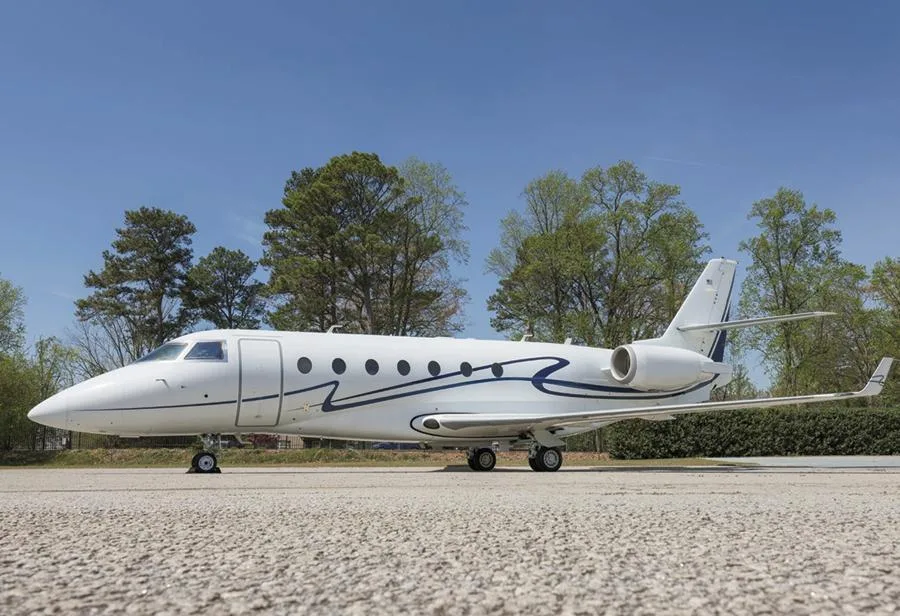 Exterior view of a 2012 Gulfstream.