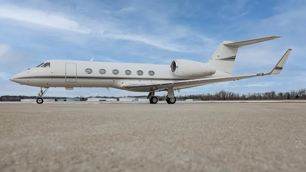 Exterior view of a 2008 Gulfstream.