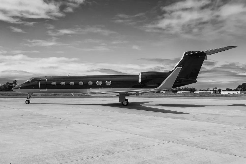 Exterior view of a 2014 Gulfstream, G-550.