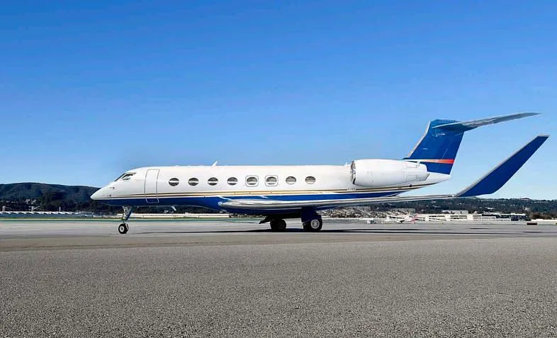 Exterior view of a 2016 Gulfstream, G-650ER.