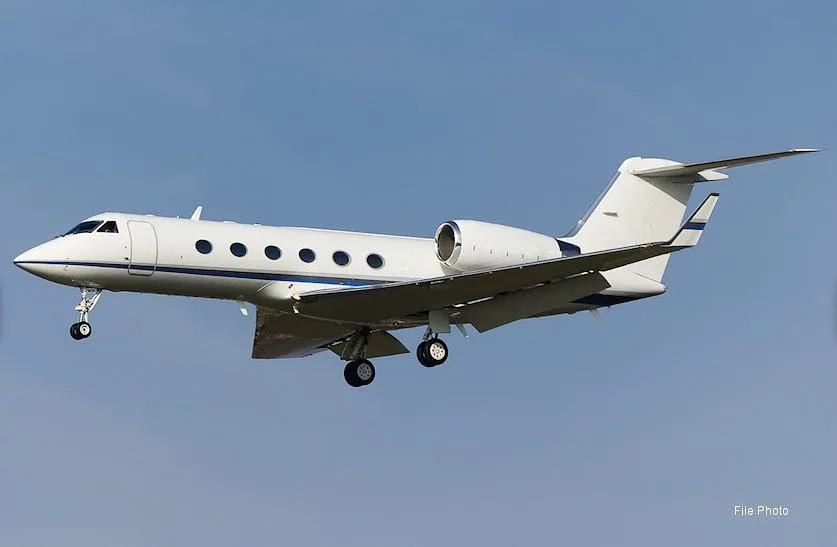 Exterior view of a 2001 Gulfstream, G-IVSP.