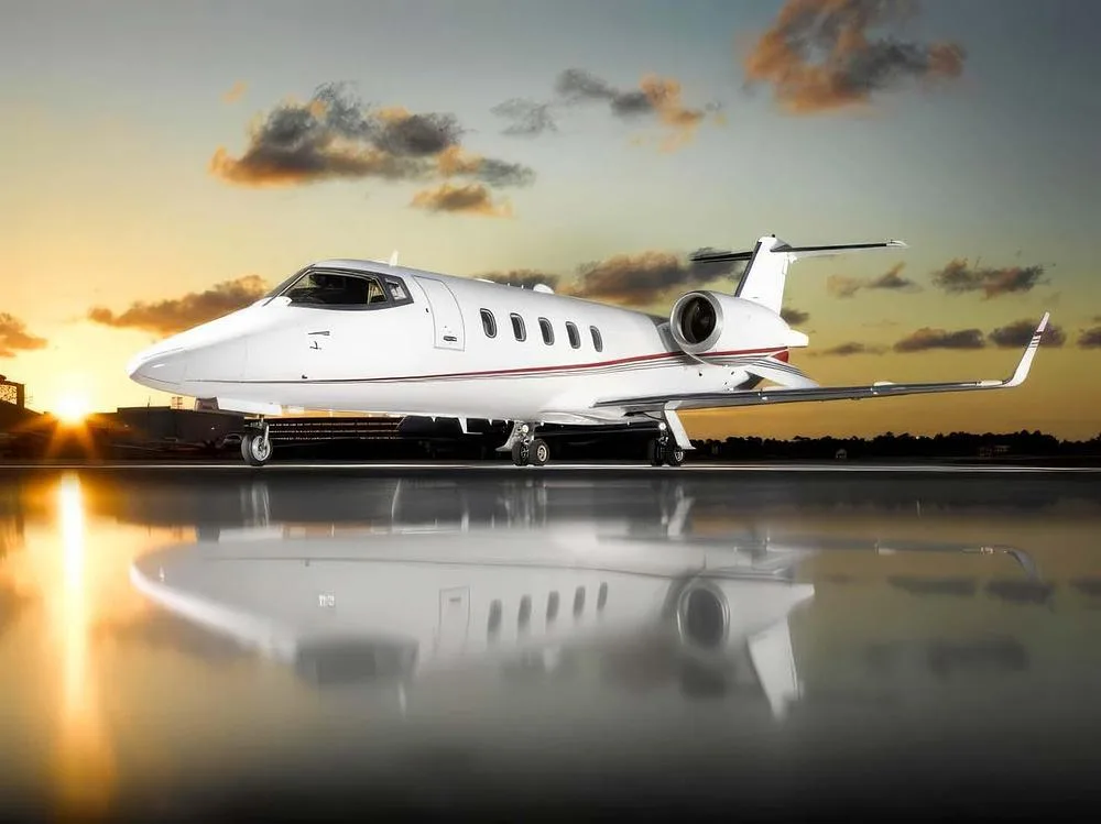 Marketing image of a 2012 Learjet 60XR.