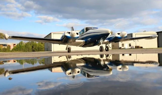 Exterior view of a 1963 Beech 35-B33 1963.