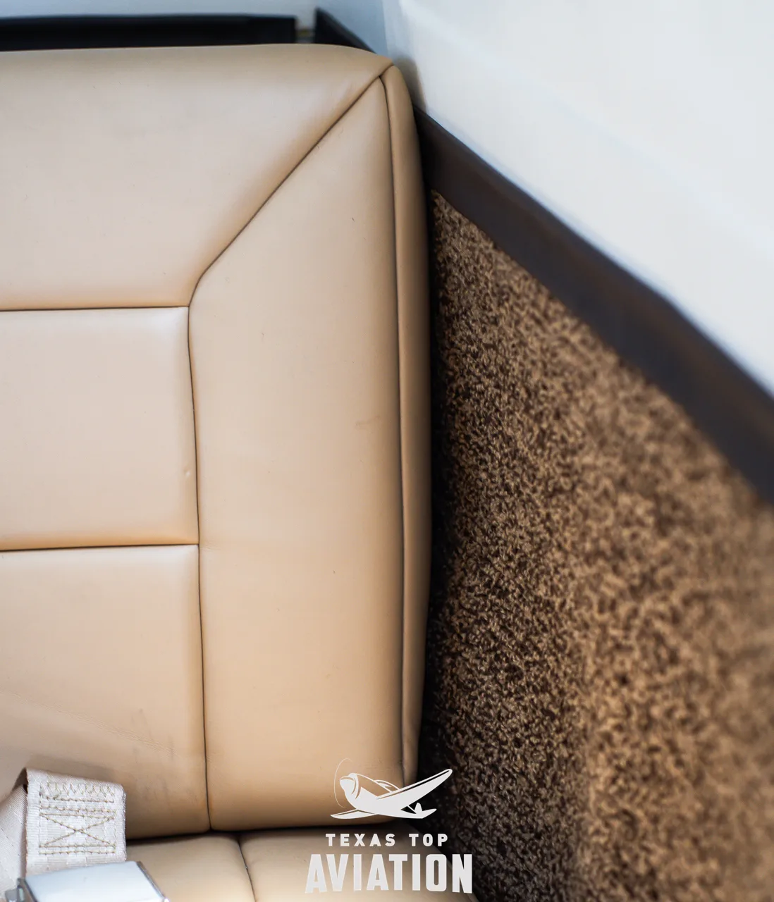 Cabin interior of a 1978 Cessna Conquest II.