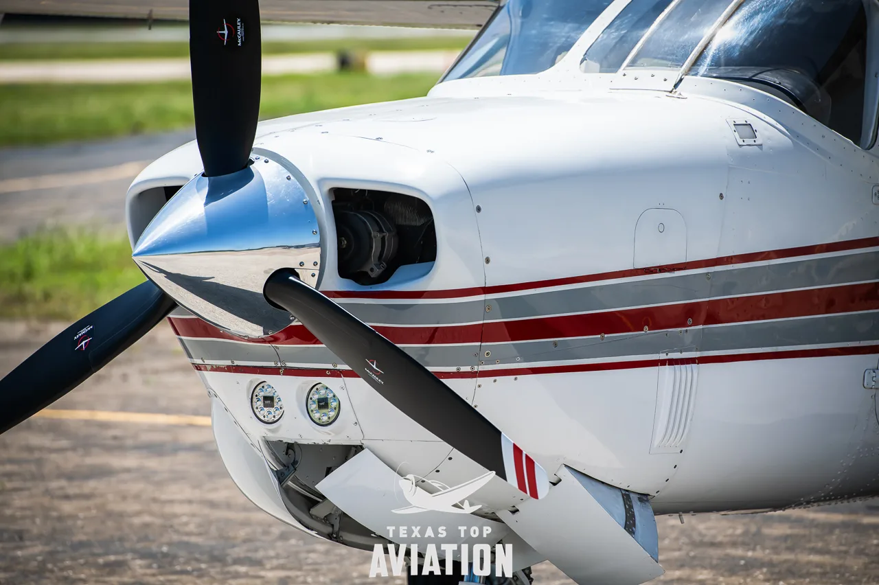 Exterior view of a 1985 Cessna P210R, N210LA.