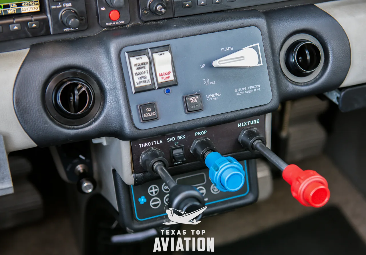 Avionics suite of a 2008 Cessna 400.