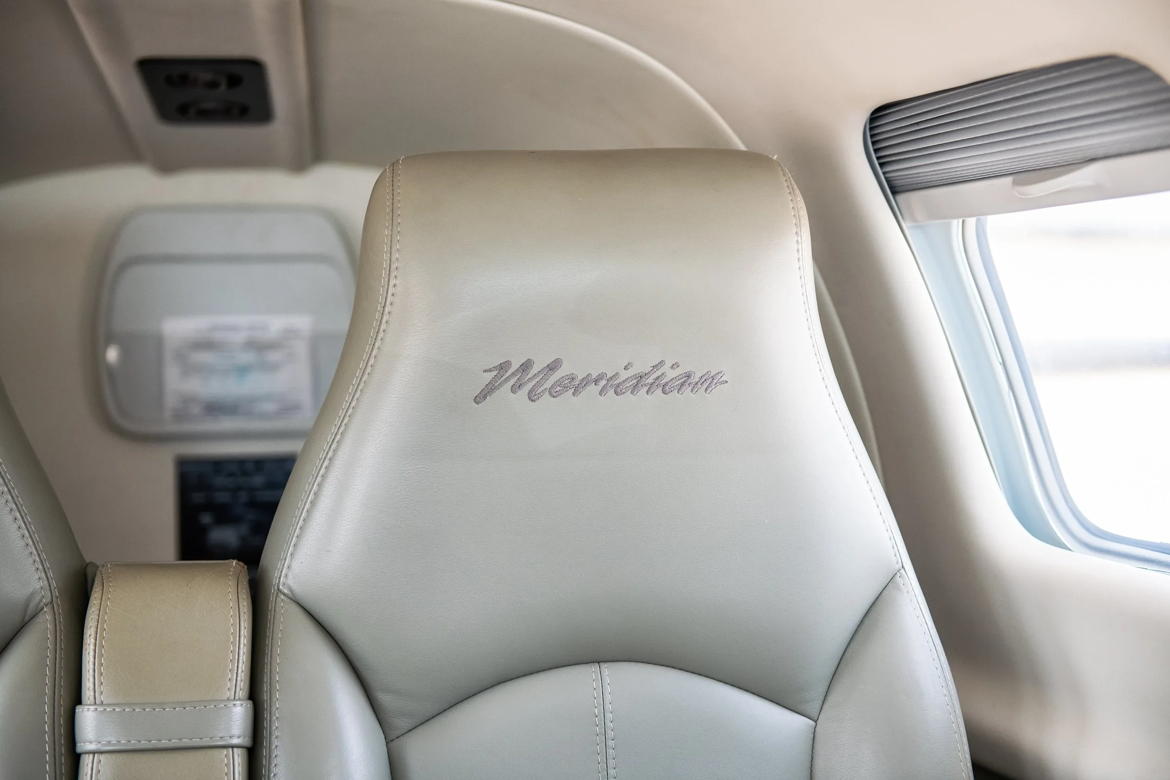 Cabin interior of a 2010 Piper PA46-500TP Meridian.