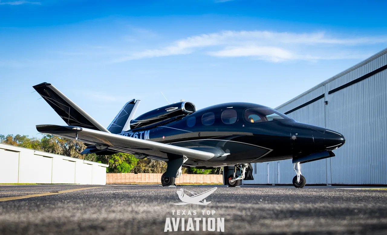Exterior view of a 2025 Cirrus Vision SF50-G2+.