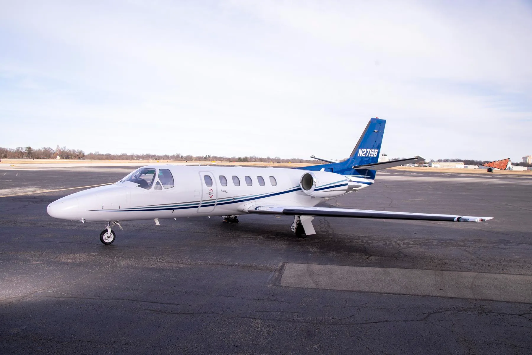 Exterior view of a 2000 Cessna Citation Bravo, N271SB.