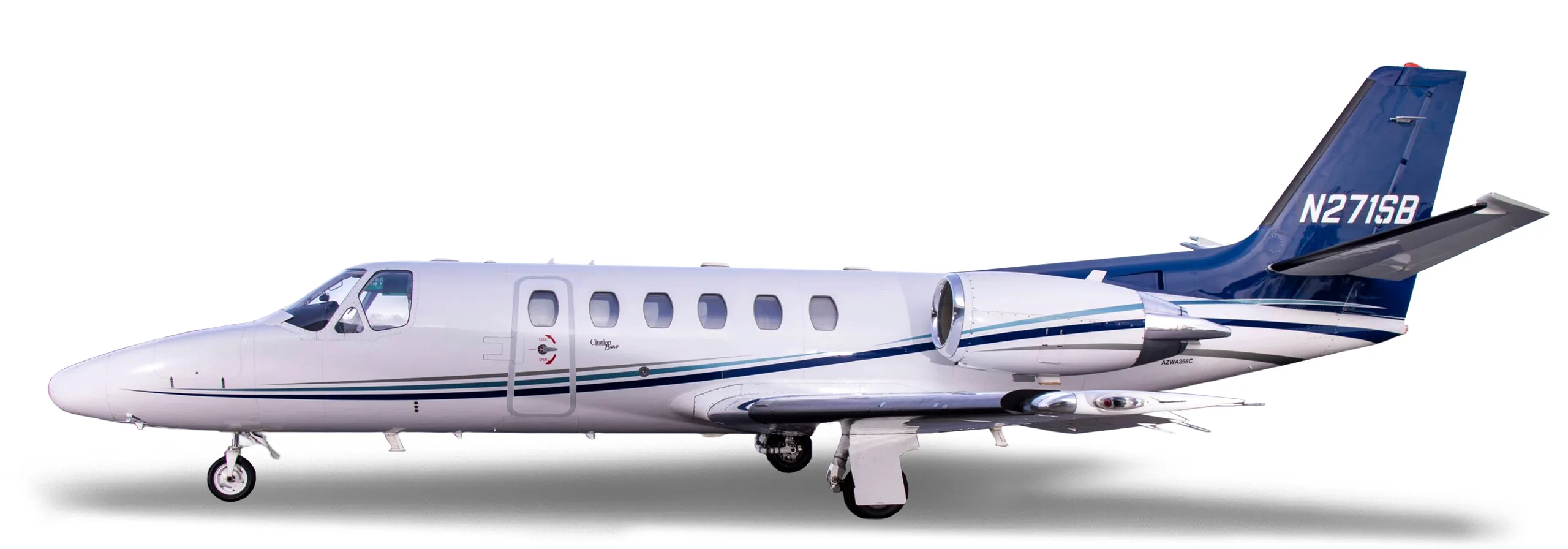 Exterior view of a 2000 Cessna Citation Bravo, N271SB.