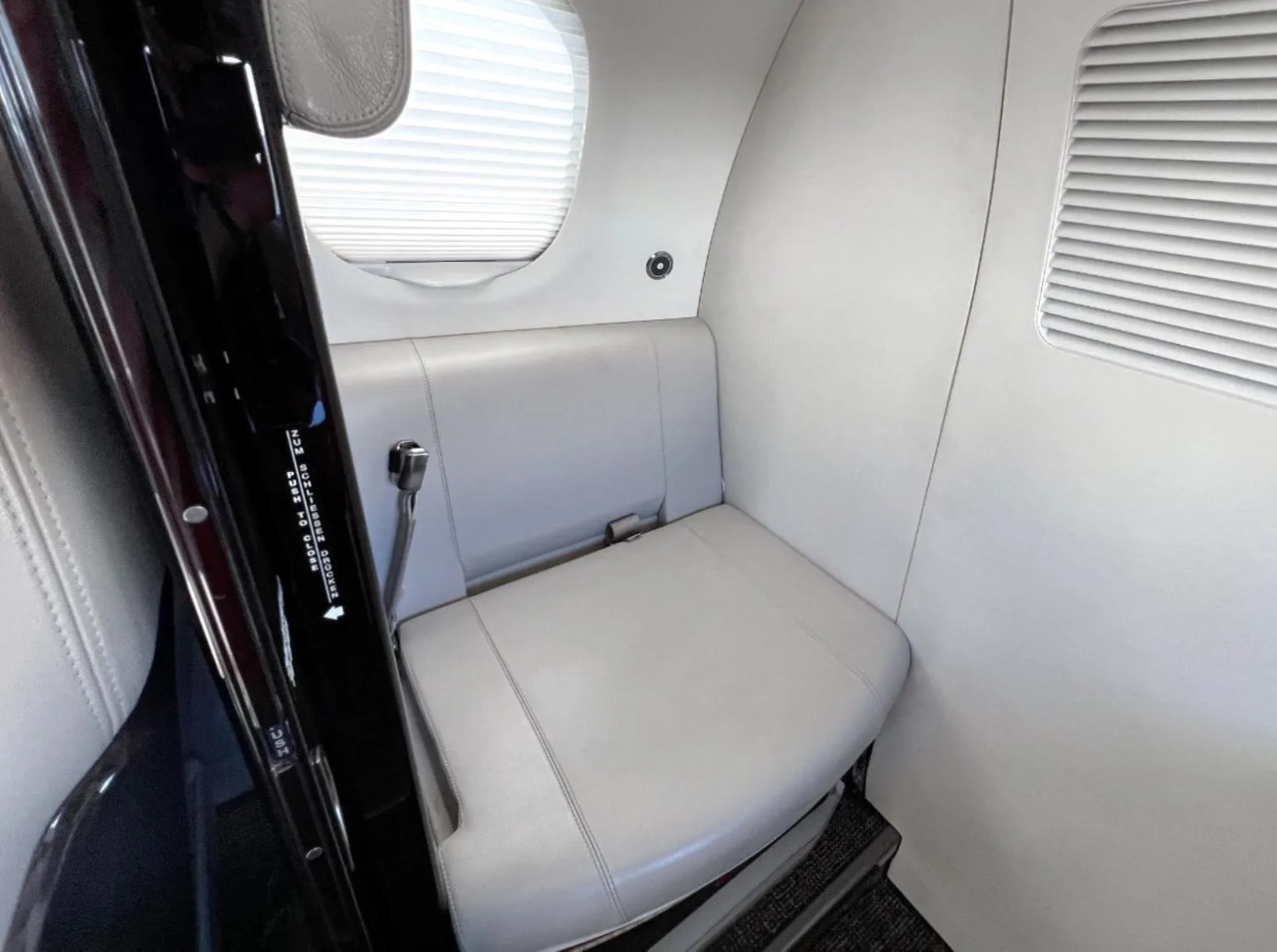 Cabin interior of a Embraer Phenom 100E.