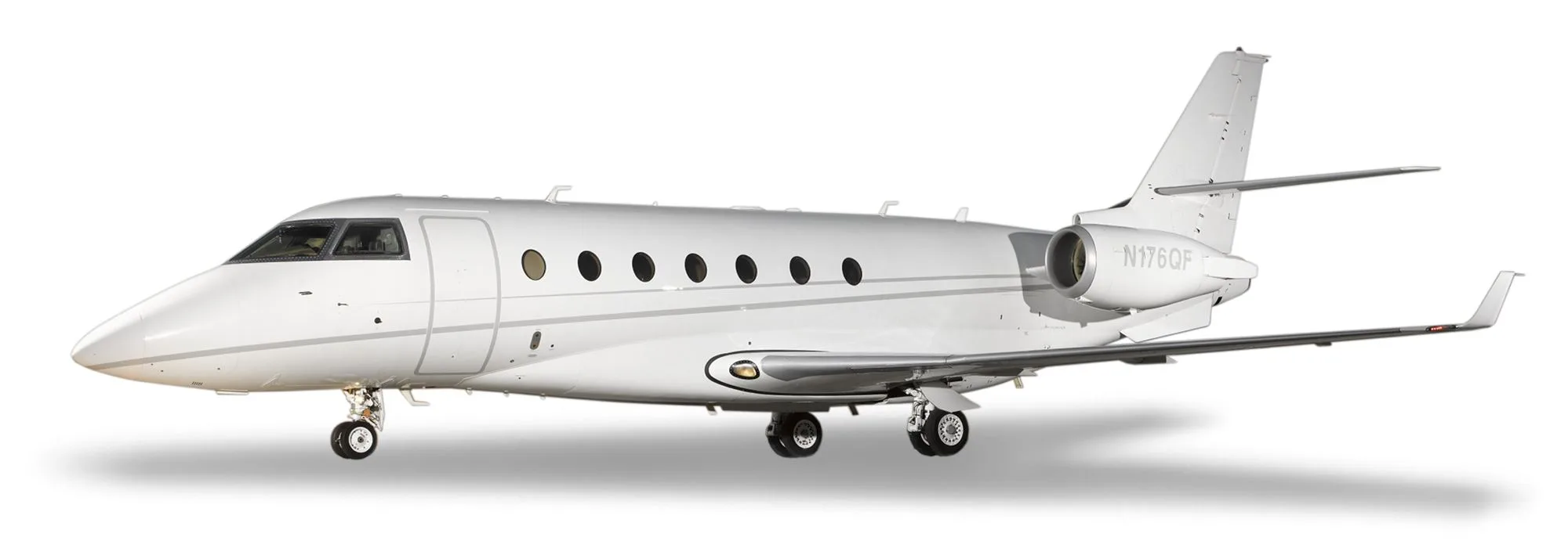 Marketing image of a Gulfstream G200.
