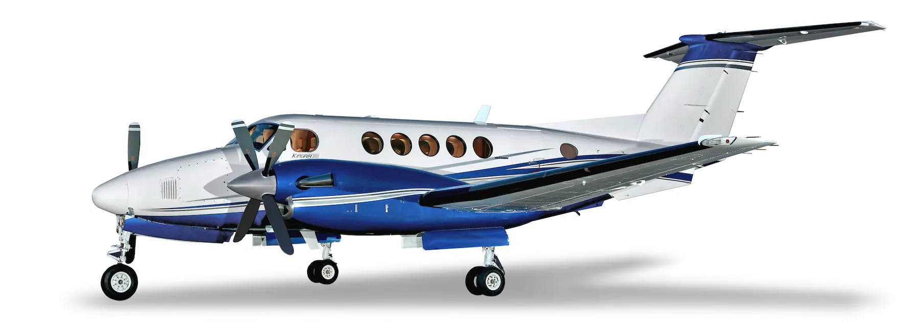 Marketing image of a Beechcraft King Air 200.