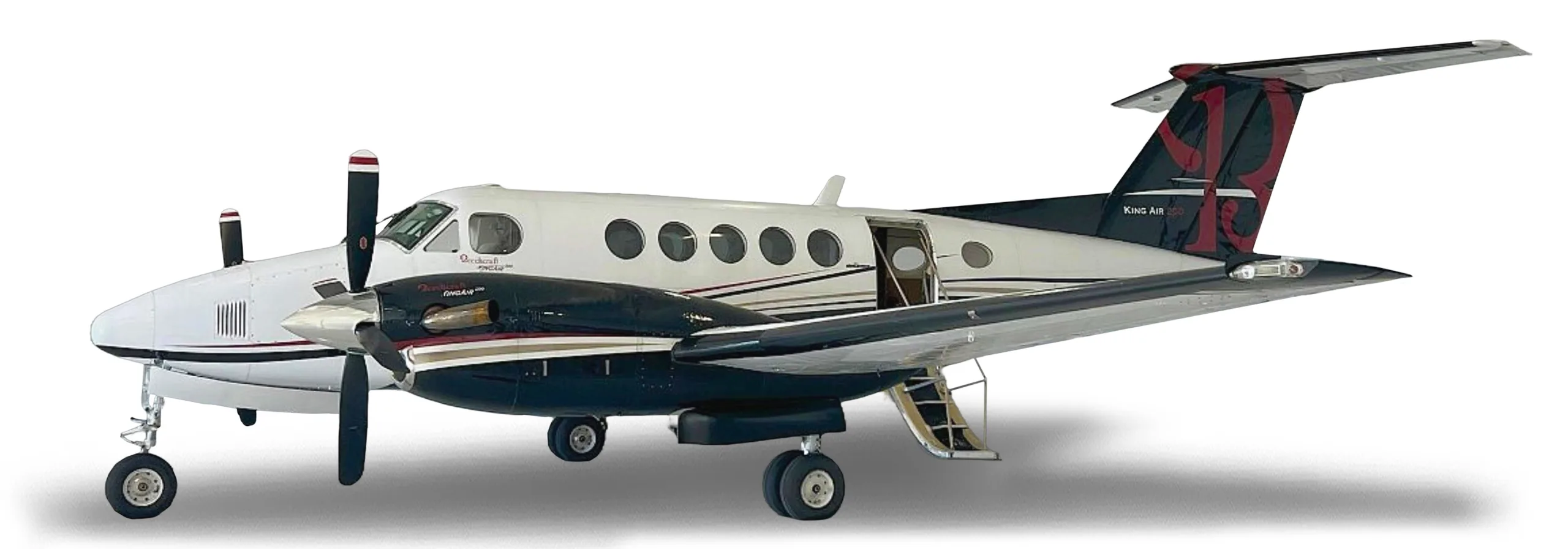 Marketing image of a Beechcraft King Air 200.