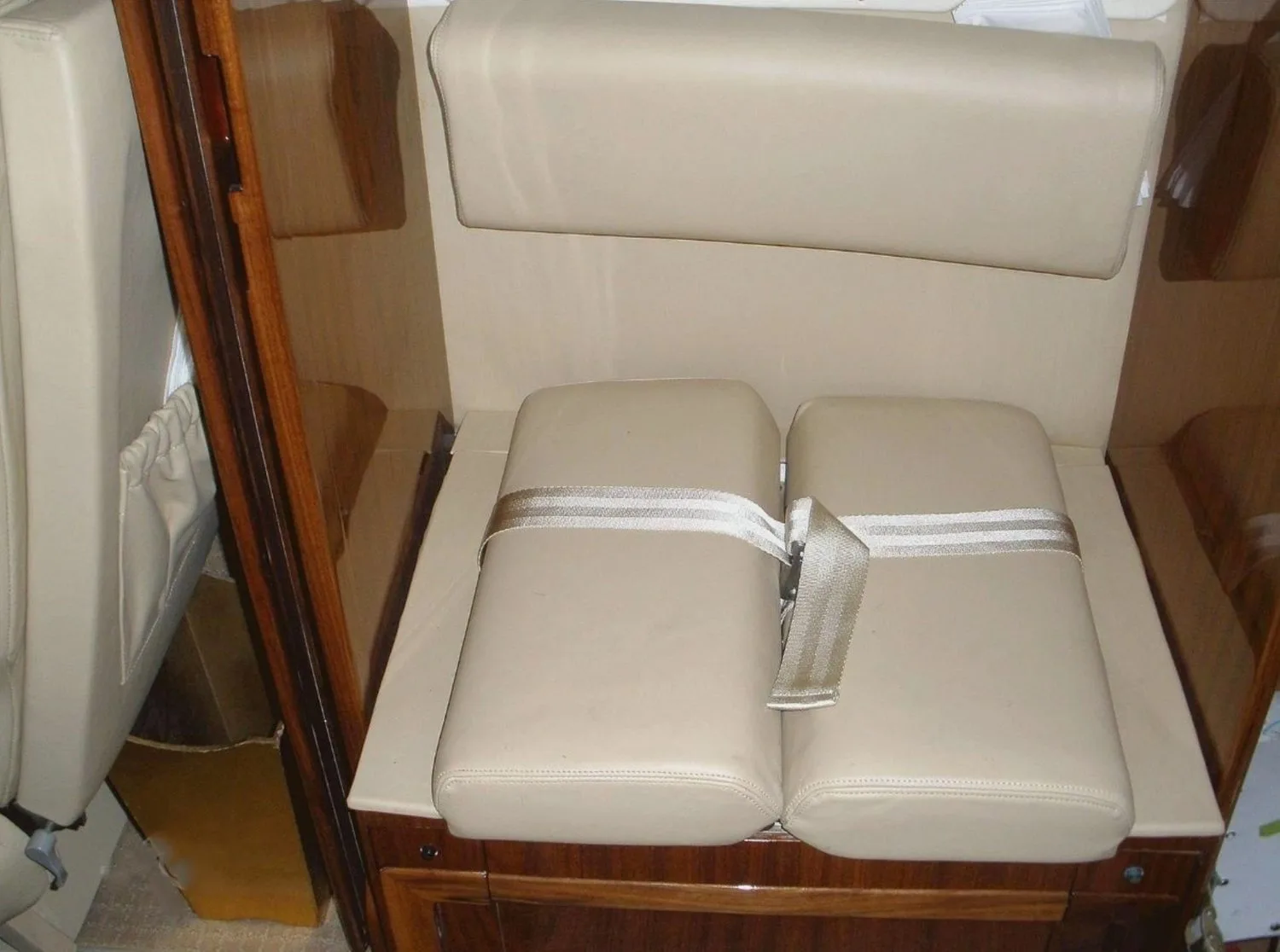 Cabin interior of a Beechcraft King Air 200.
