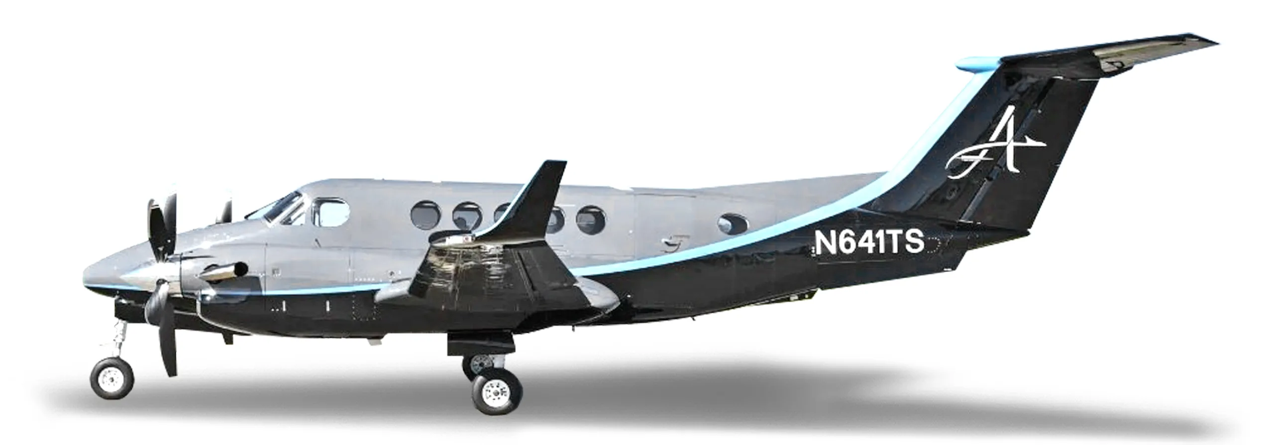 Marketing image of a Beechcraft King Air 200.