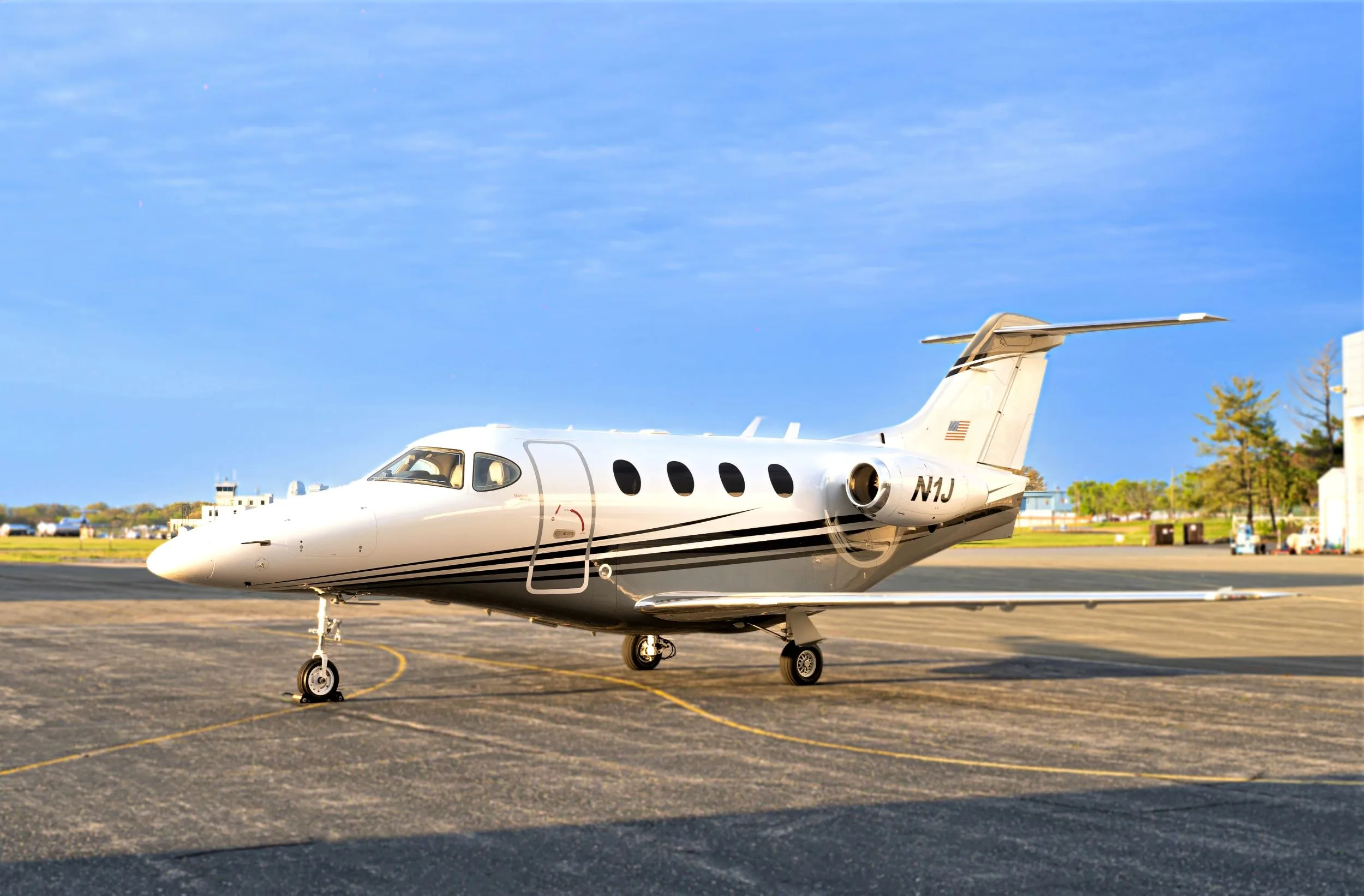 Exterior view of a Beechcraft Premier 1A.
