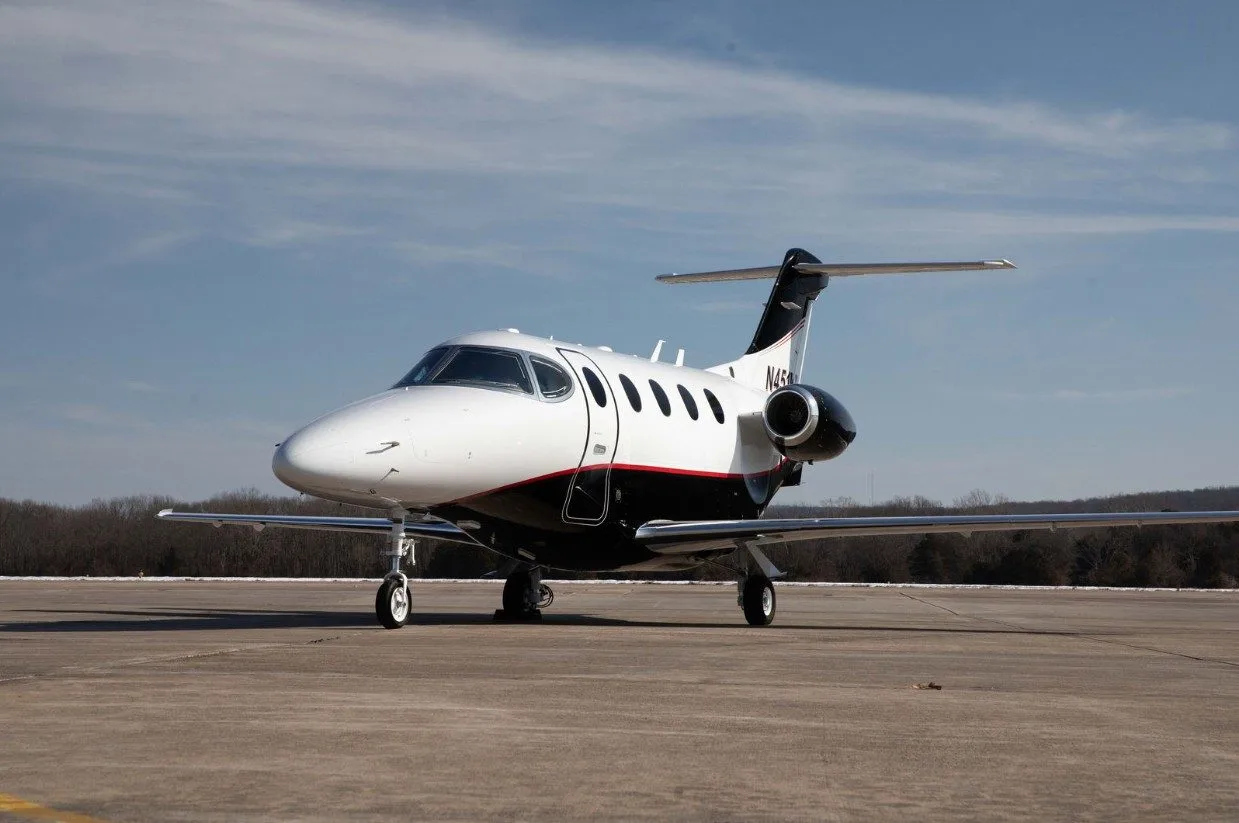 Exterior view of a Beechcraft Premier I.