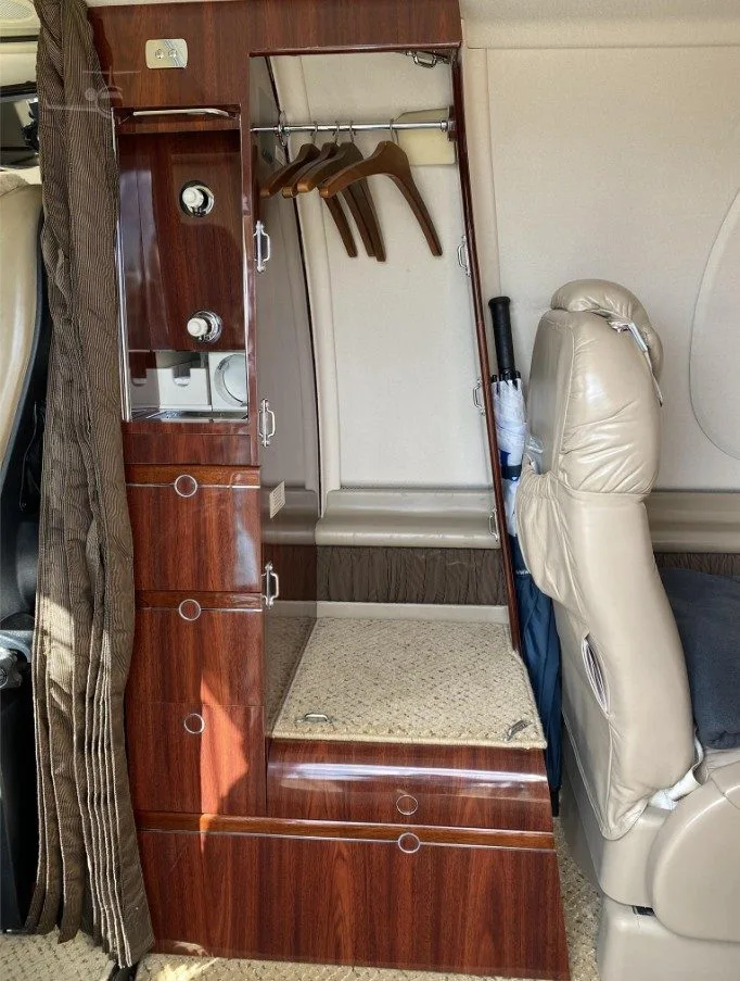 Cabin interior of a Beechcraft Premier I.