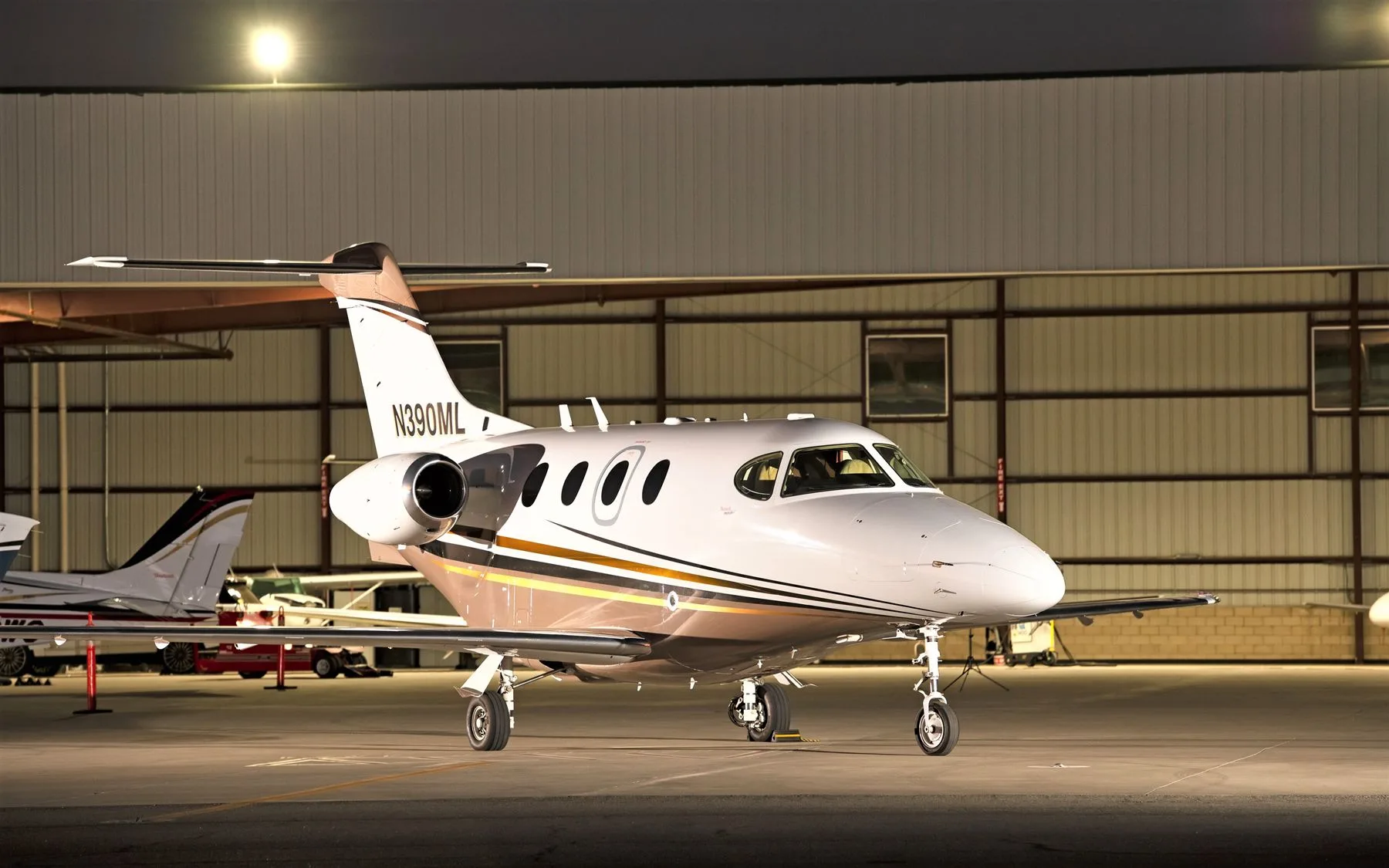 Exterior view of a Beechcraft Premier IA.