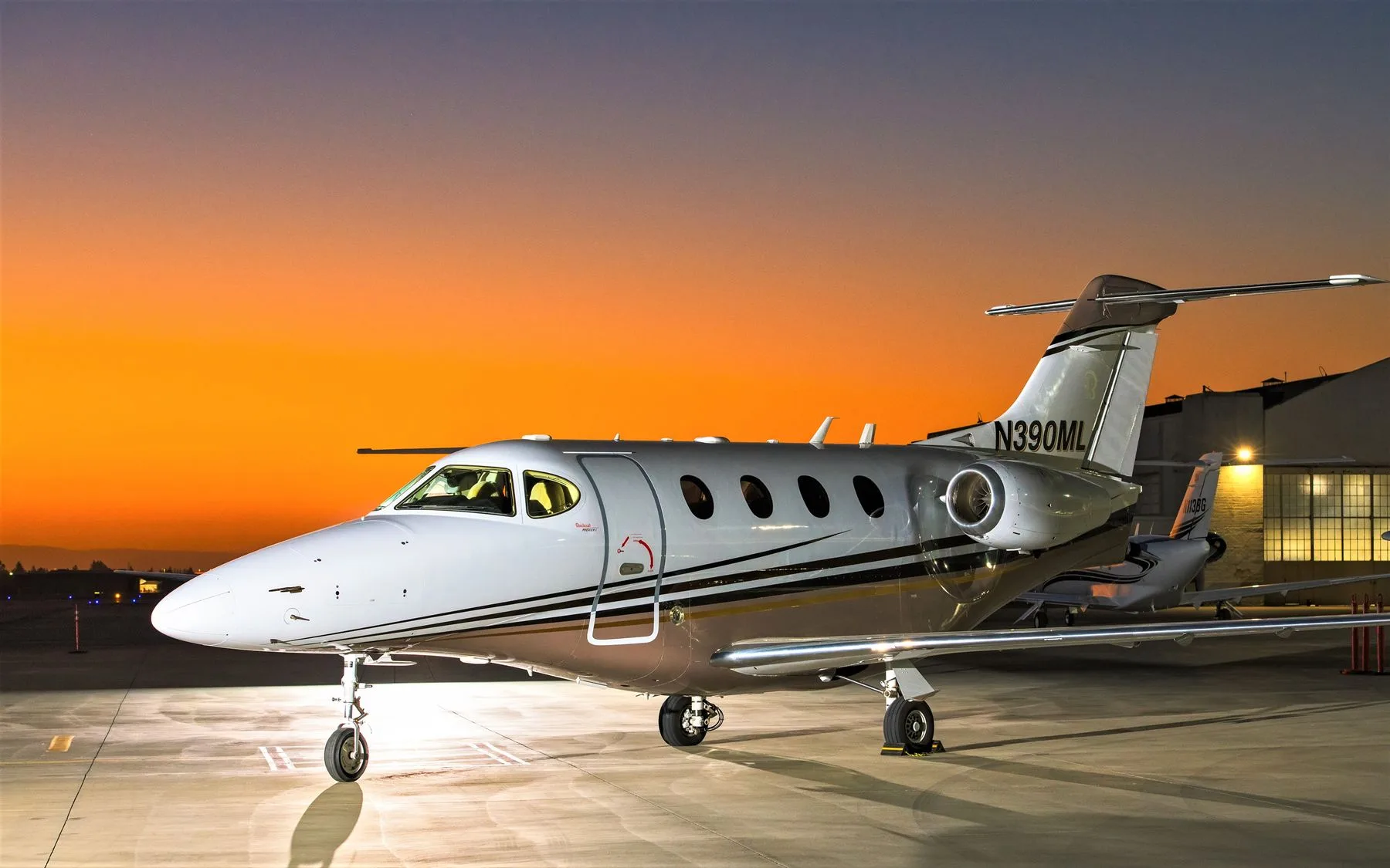 Exterior view of a Beechcraft Premier IA.