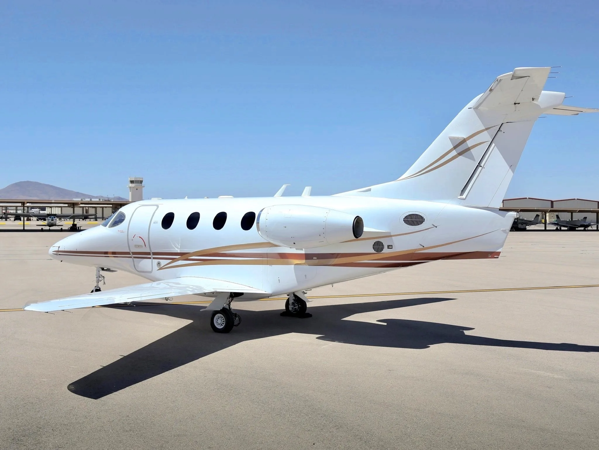 Exterior view of a Beechcraft Premier IA.