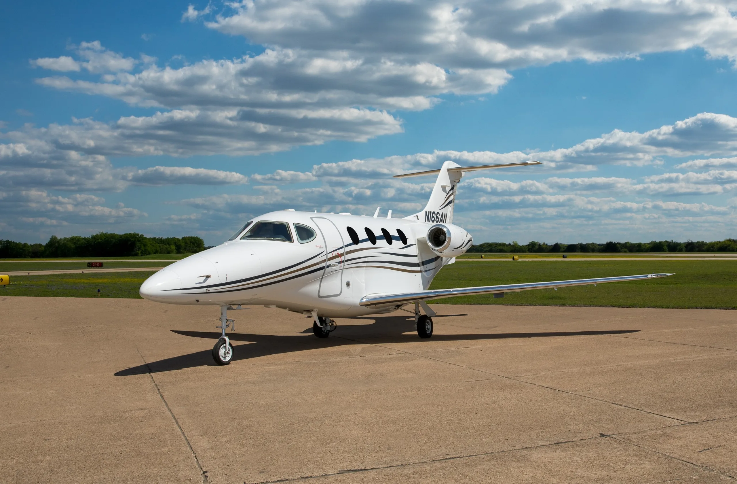 Exterior view of a Beechcraft Premier IA.