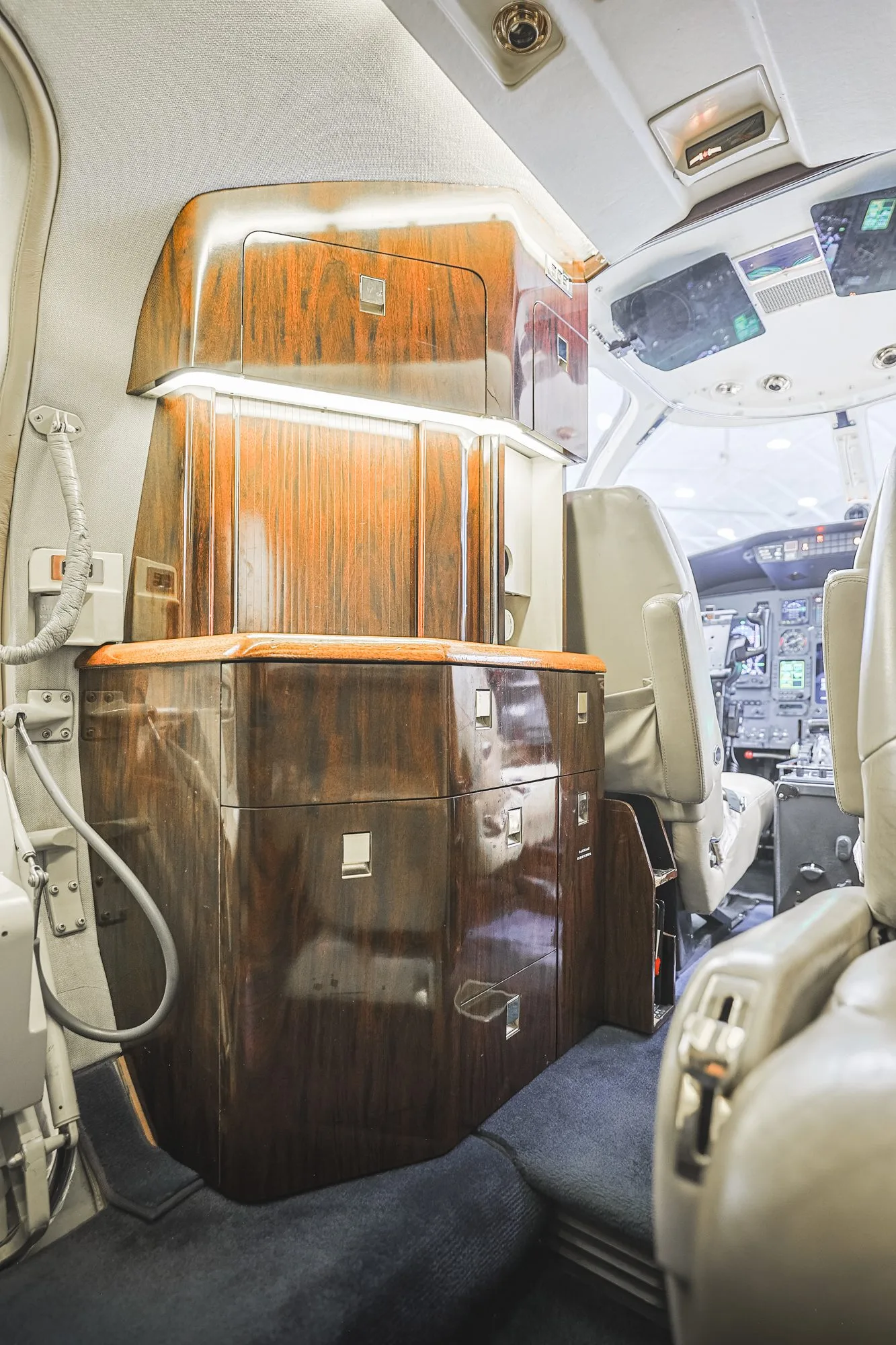 Cabin interior of a 2001 Cessna Encore.
