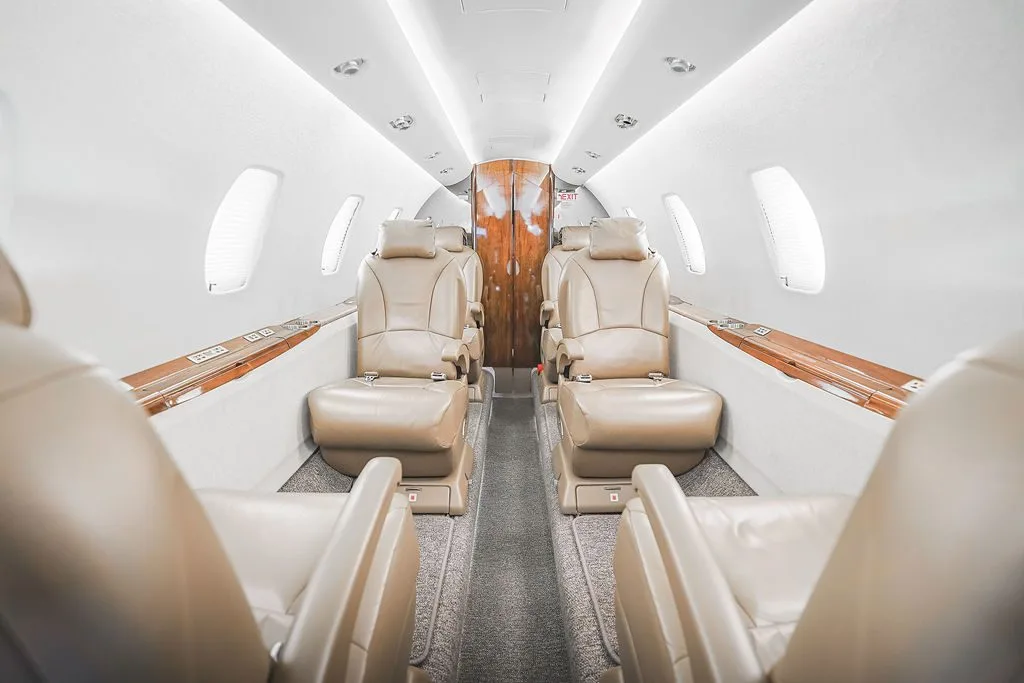 Cabin interior of a 2007 Textron Aviation Citation XLS.