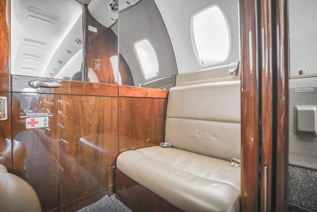 Cabin interior of a 2007 Textron Aviation Citation XLS.