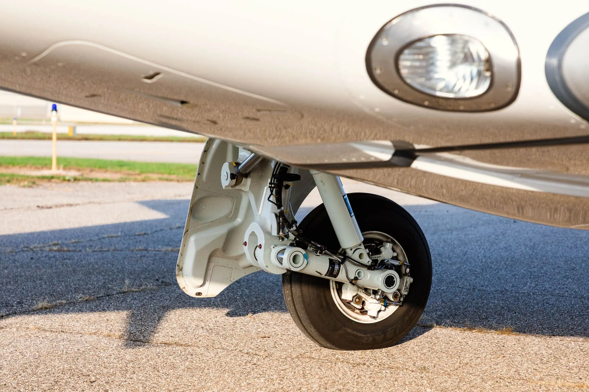 Engine detail of a 2009 Embraer Phenom 100.