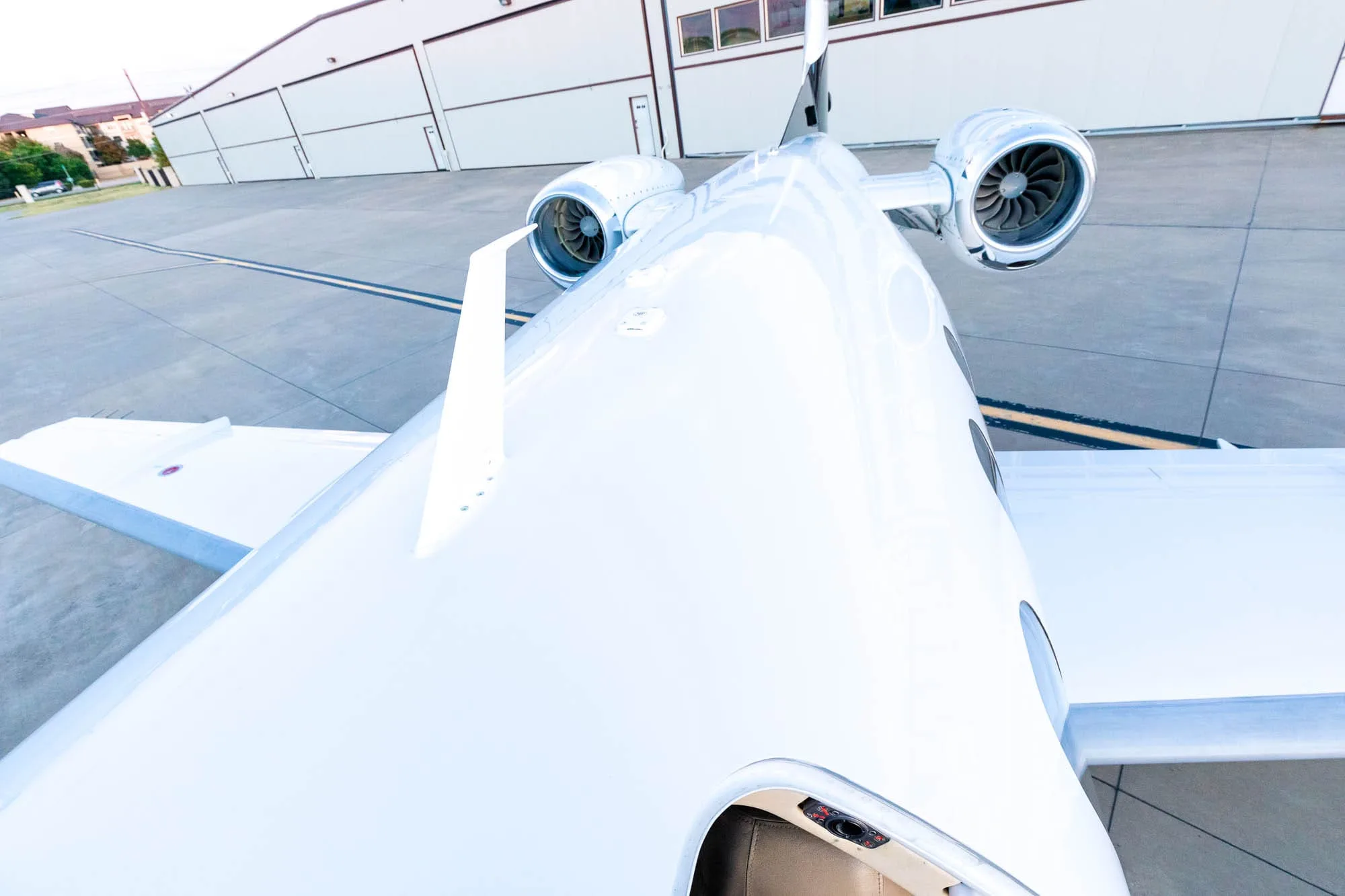 Engine detail of a 2011 Embraer Phenom 100.