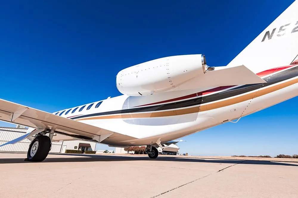 Exterior view of a 2014 Cessna Citation CJ3, N525TH.