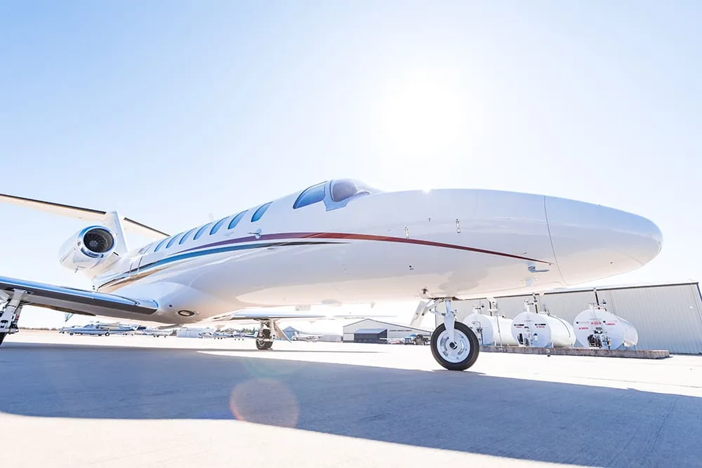 Exterior view of a 2014 Cessna Citation CJ3, N525TH.