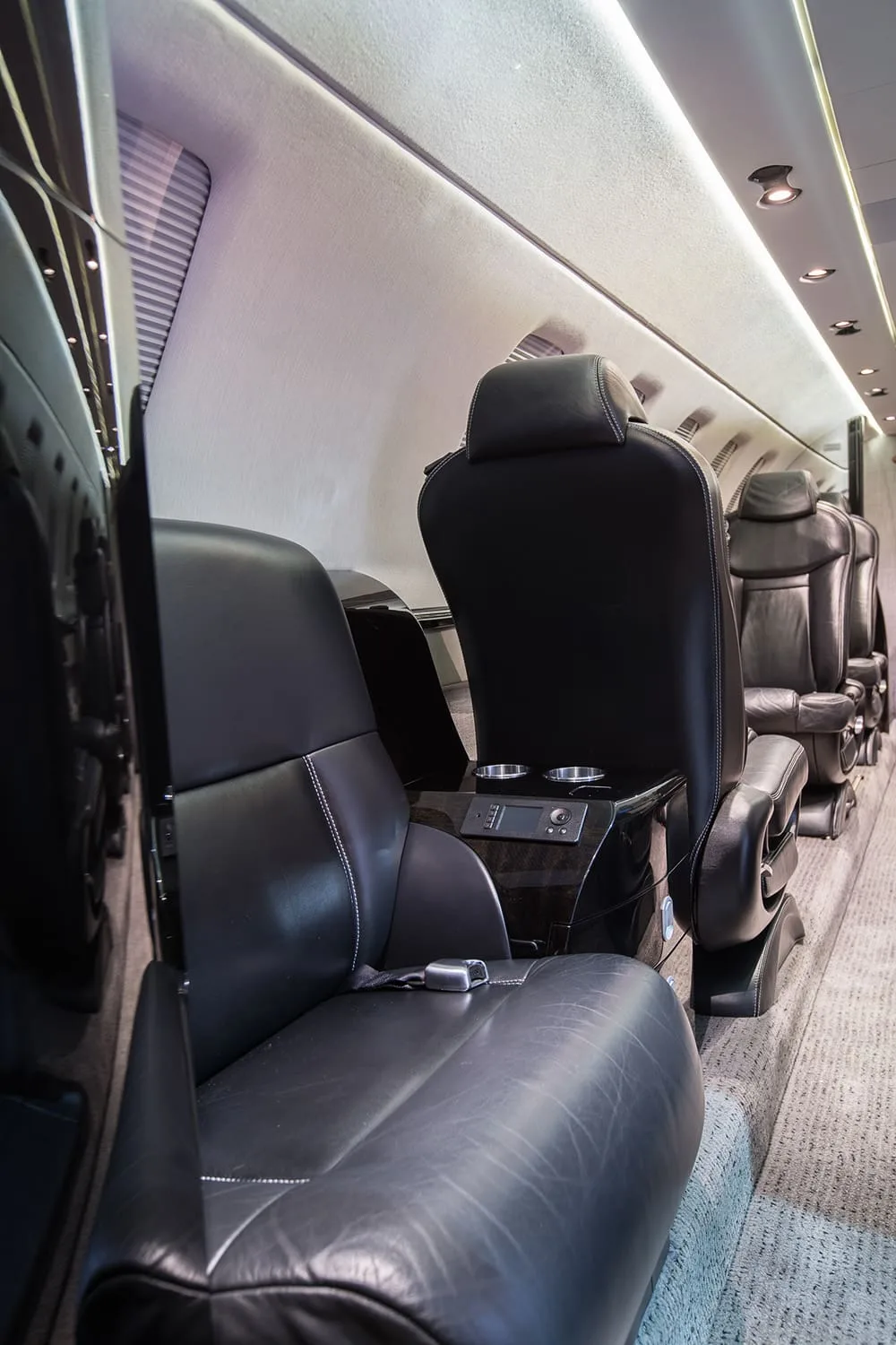 Cabin interior of a 2015 Cessna Citation CJ4.