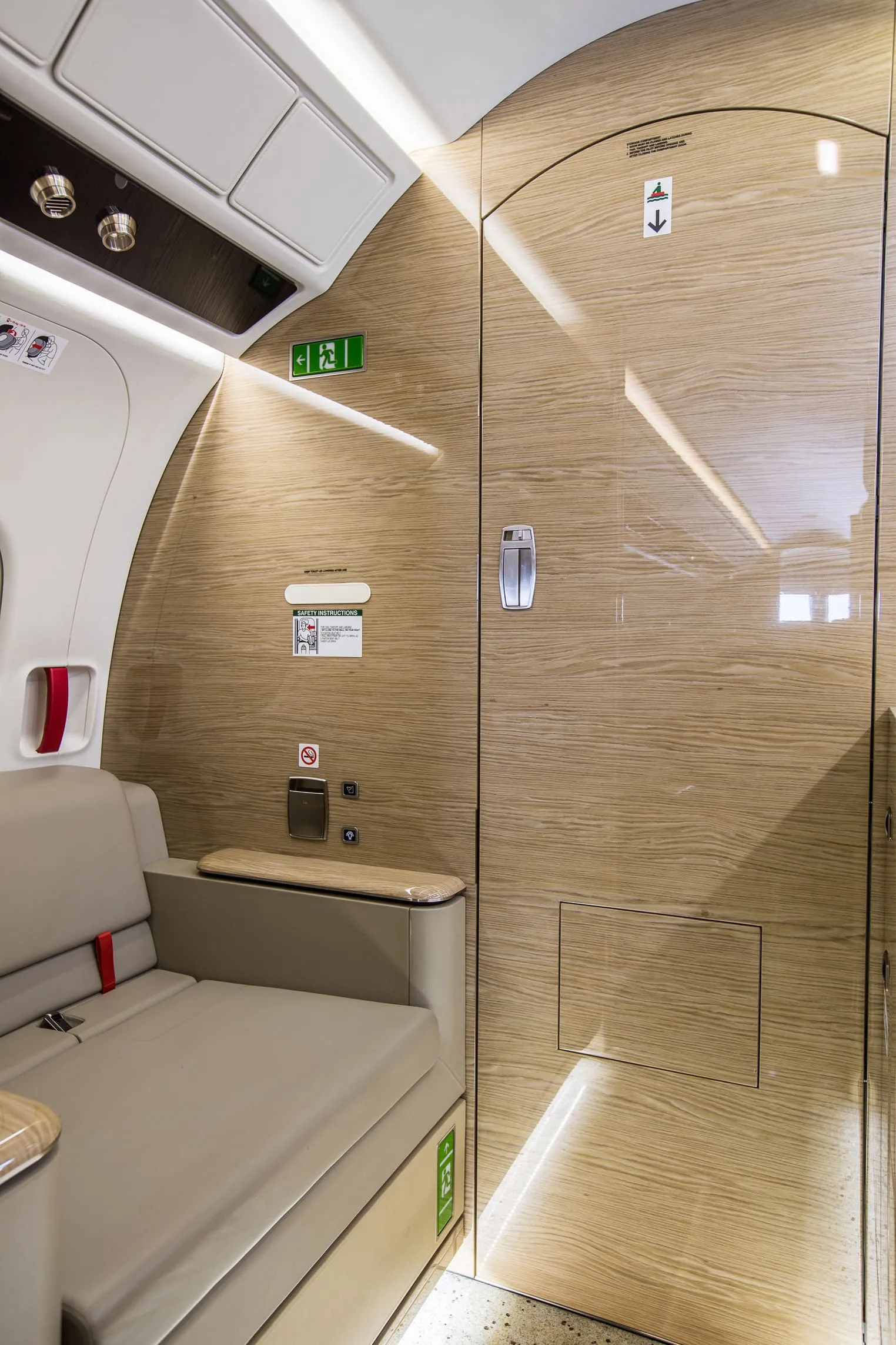 Cabin interior of a 2019 Embraer Praetor 500.