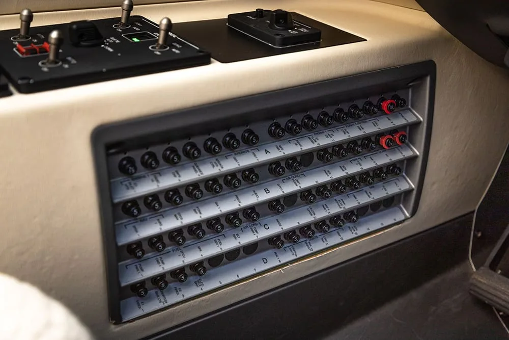 Avionics suite of a 2018 Embraer Phenom 100EV.