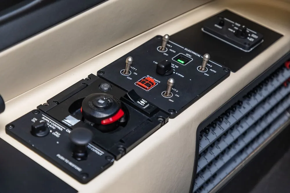Avionics suite of a 2018 Embraer Phenom 100EV.