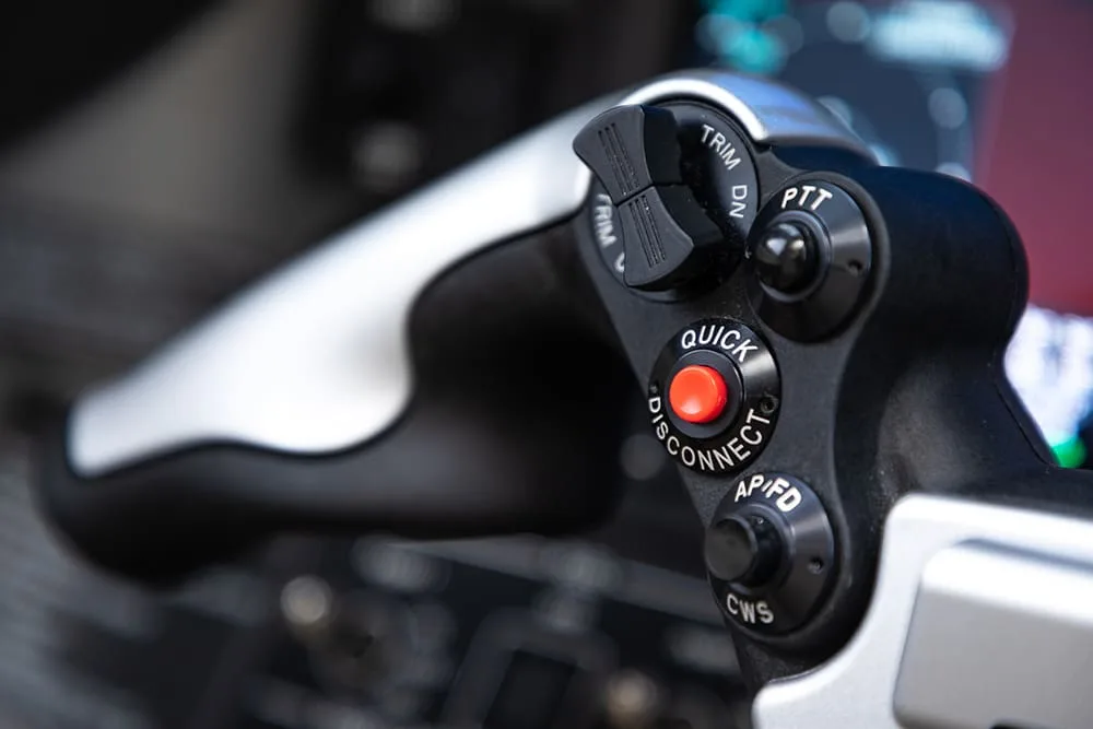 Cockpit and instrument panel of a 2018 Embraer Phenom 100EV.