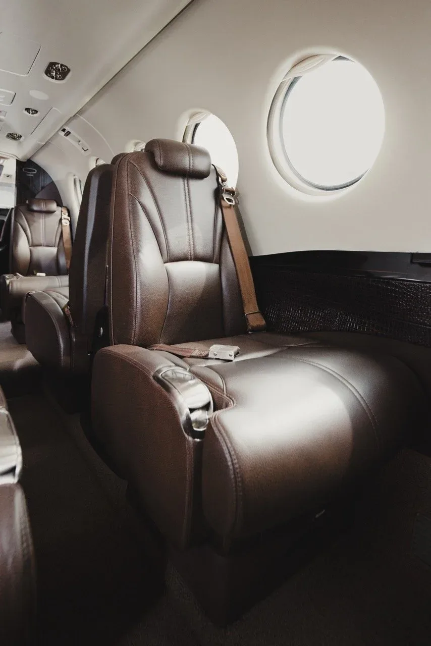 Cabin interior of a 2026 Beechcraft King Air 360 Charter & Fractional Ownership | N559KA | Orange County (SNA) — | WCAS.