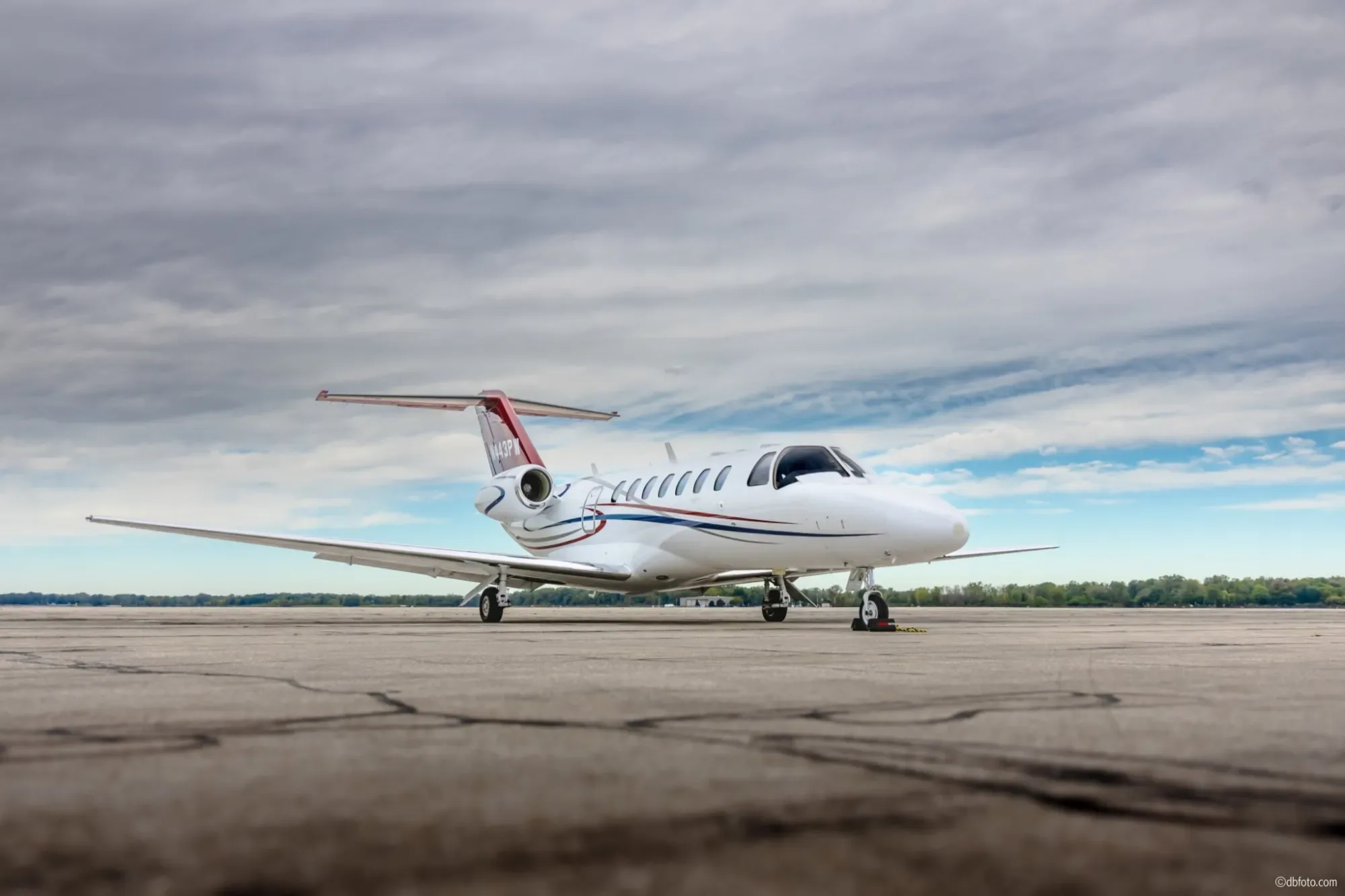 Exterior view of a 2006 Cessna Citation CJ3.
