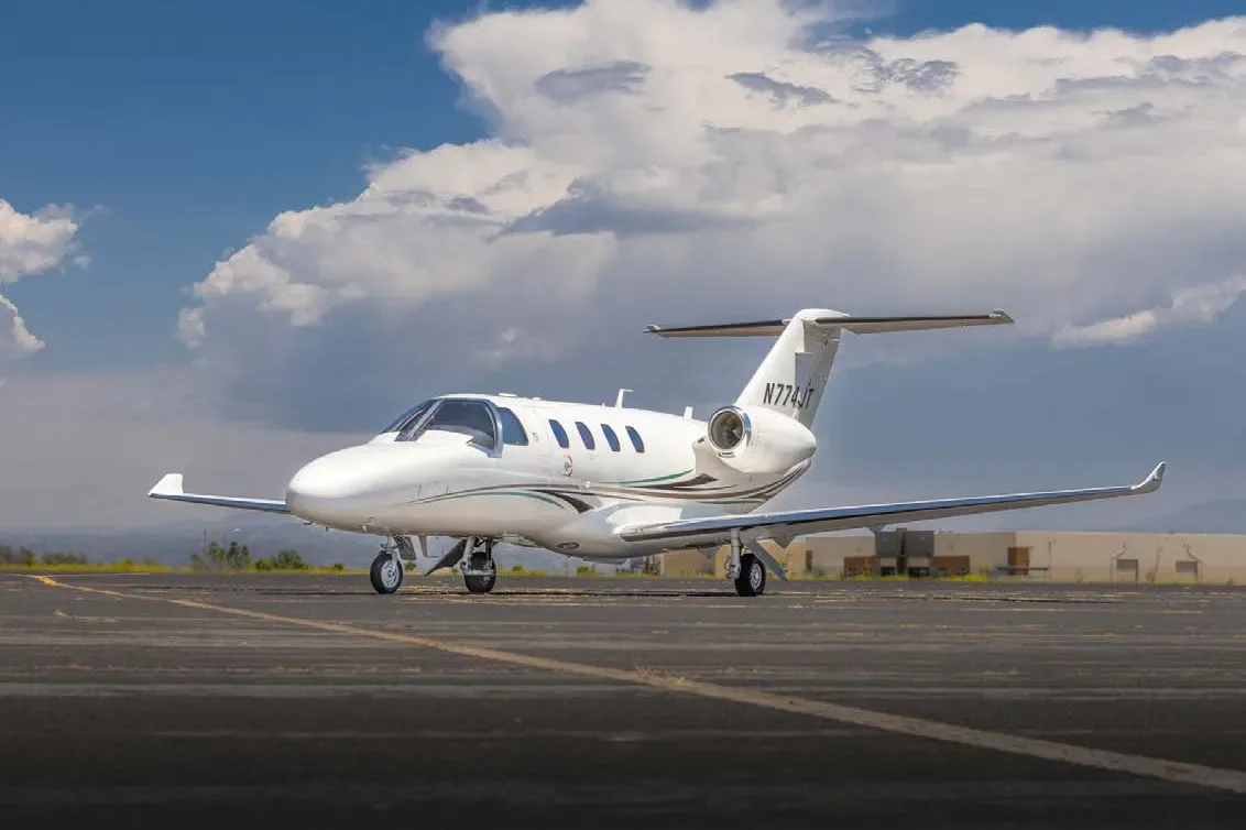 Exterior view of a 2020 Cessna Citation M2.