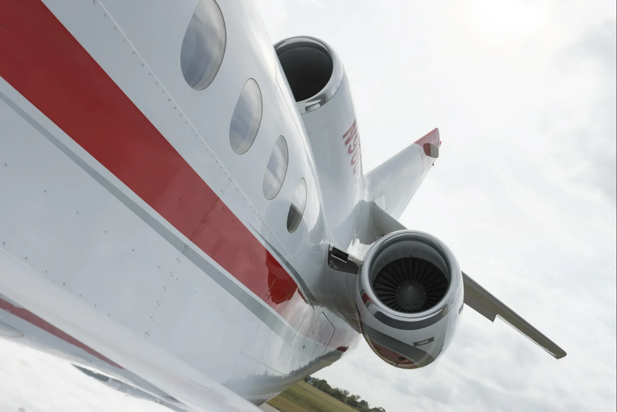Marketing image of a 1991 Dassault Falcon 900B.